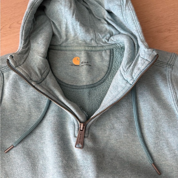 Carhartt Blue Half-Zip Hoodie - Picture 3 of 4